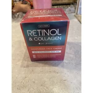 Retinol Cream for Face with Hyaluronic Acid Collagen Moisturizer 1.7oz NIB